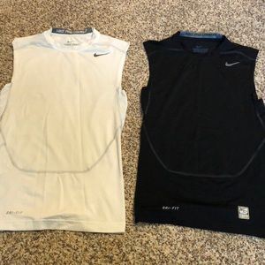 Two- pack Nike Pro Combat compression tanks!